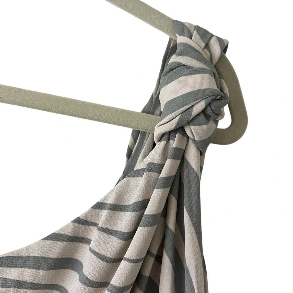 NWT MISA Los Angeles Persephone One Shoulder Zebra Maxi Dress High Slit Small - Picture 8 of 16